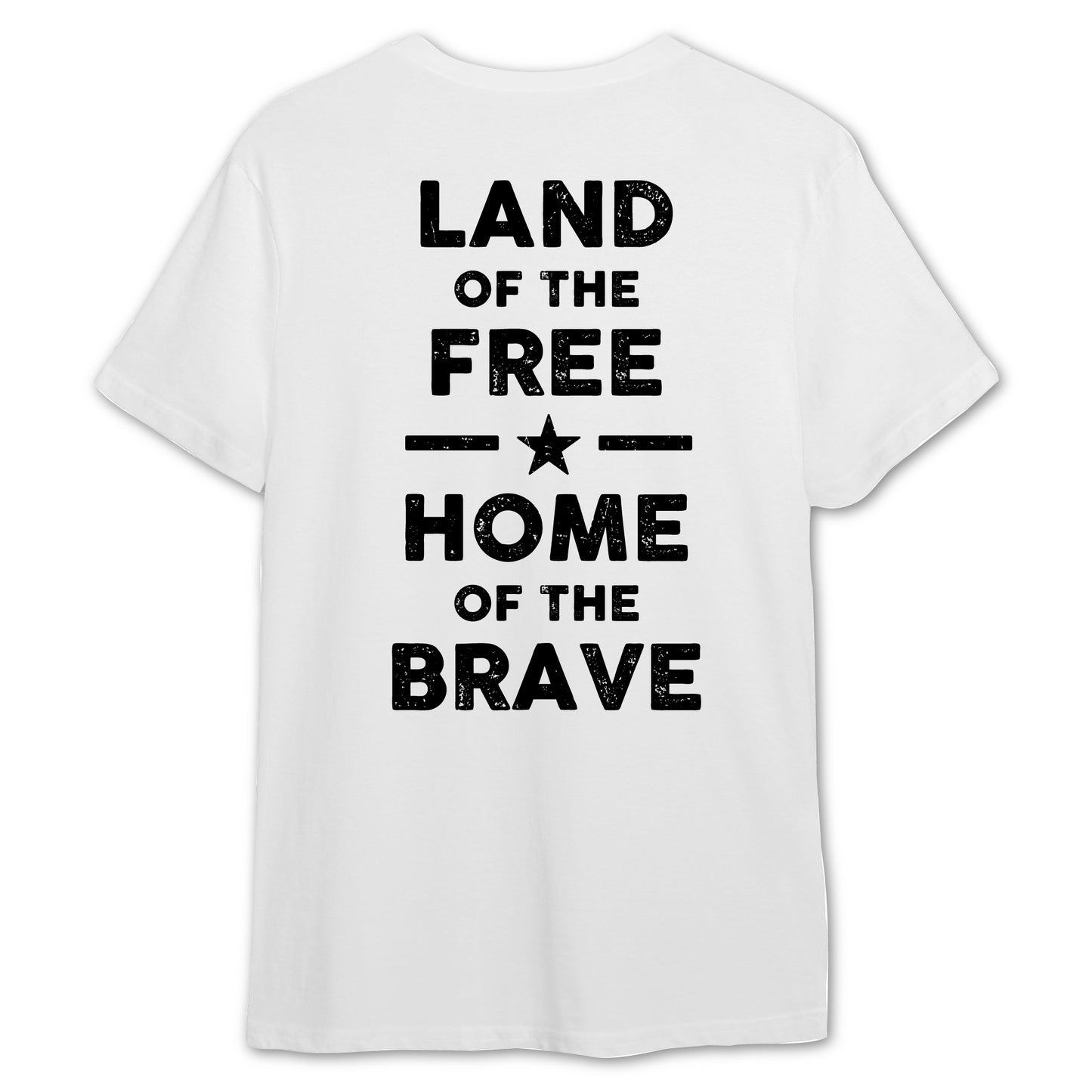 Land of the Free, Home of the Brave Tee (White)